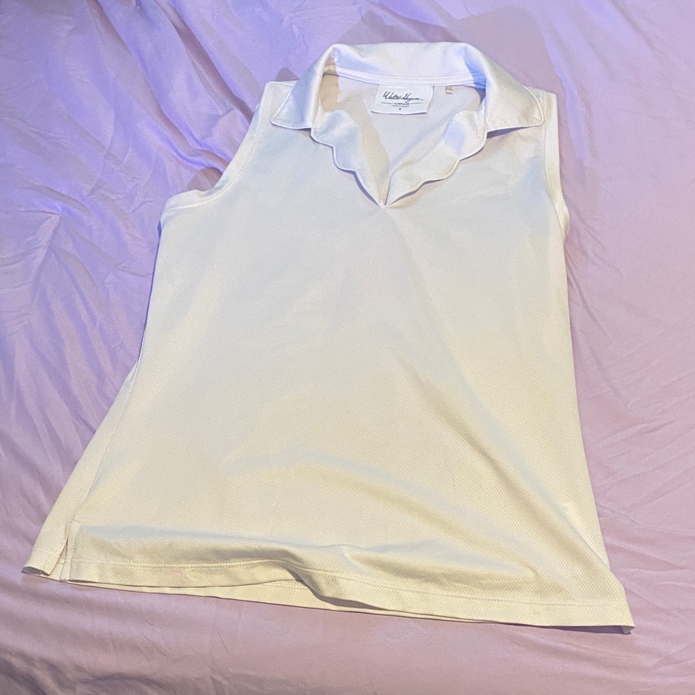 Walter Hagen Cream Sleeveless Blouse